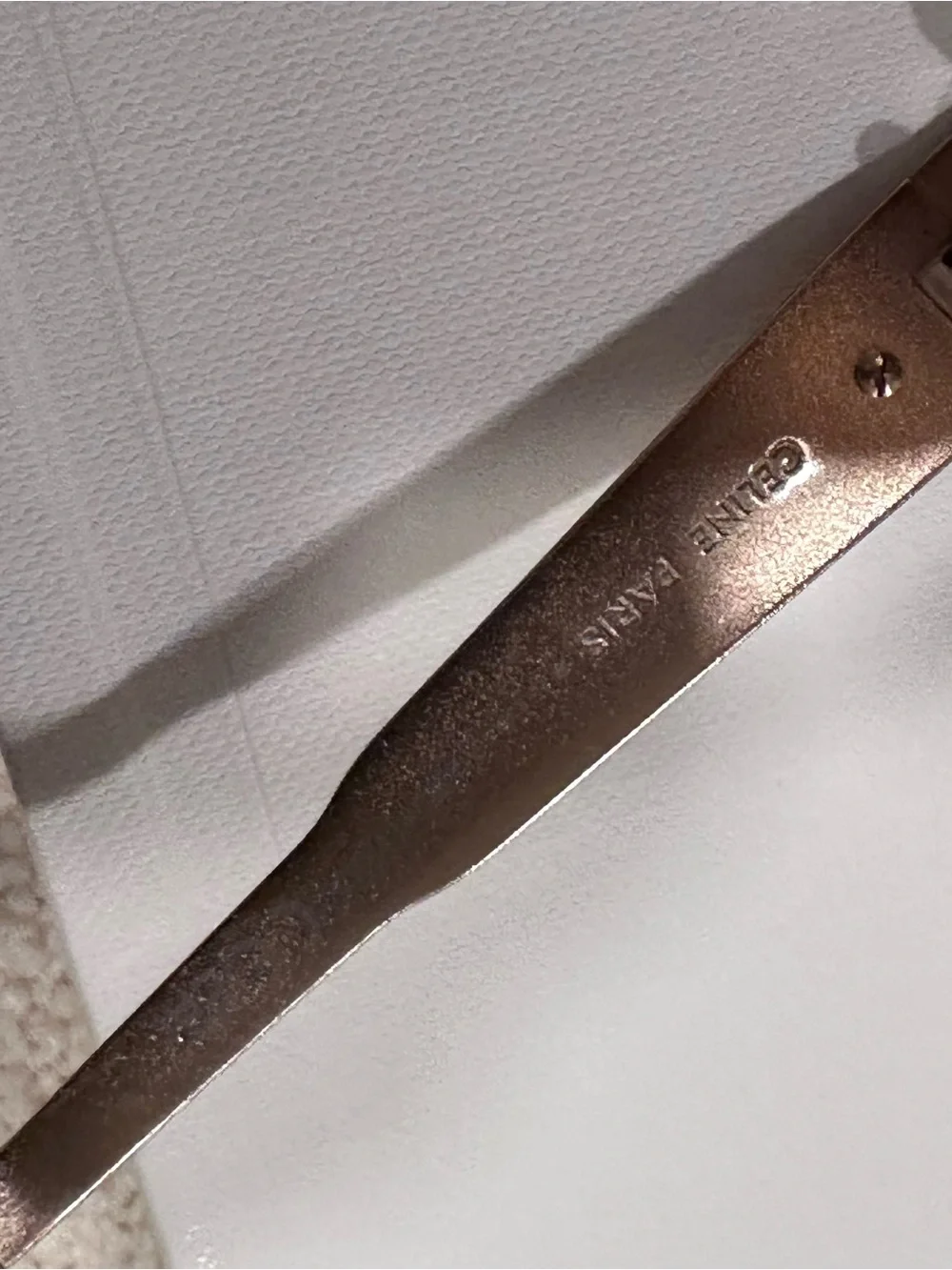 Like NEW- Celine Brown Lens Rose Gold Frame Oval Sunglasses